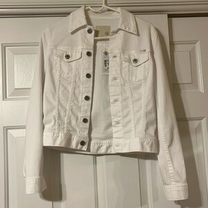 Brand new white jean jacket